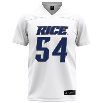 Rice - NCAA Football : Austin Harnetiaux - White Football Jersey-0