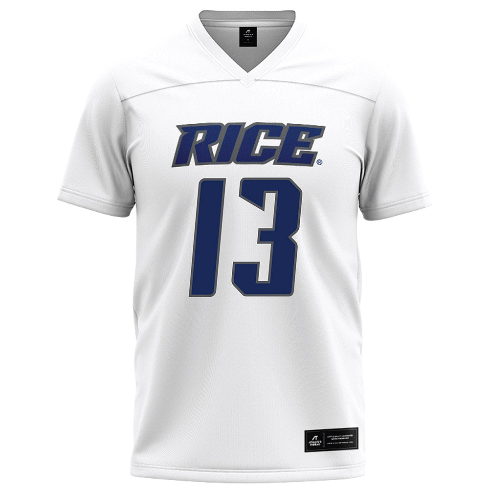 Rice - NCAA Football : Maxwell Mosey - White Football Jersey-0