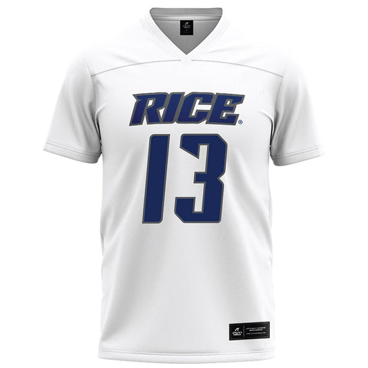 Rice - NCAA Football : Maxwell Mosey - White Football Jersey-0