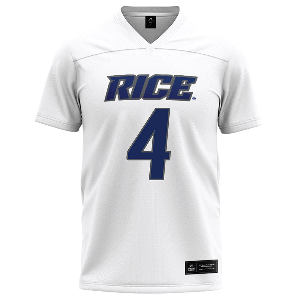 Rice - NCAA Football : Tariq Watson - White Football Jersey-0