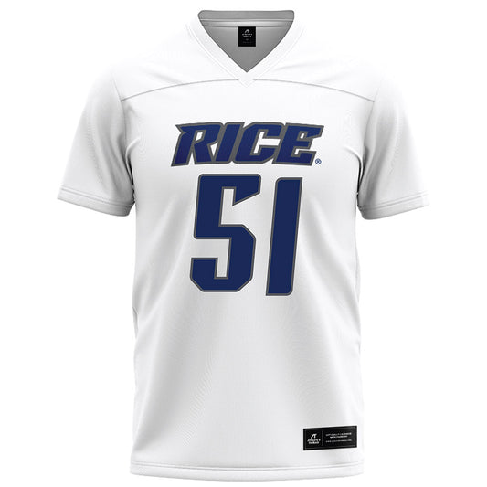 Rice - NCAA Football : Phoenix Derichsweiler - White Football Jersey-0