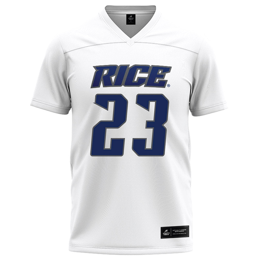 Rice - NCAA Football : Michael Amey III - White Football Jersey-0