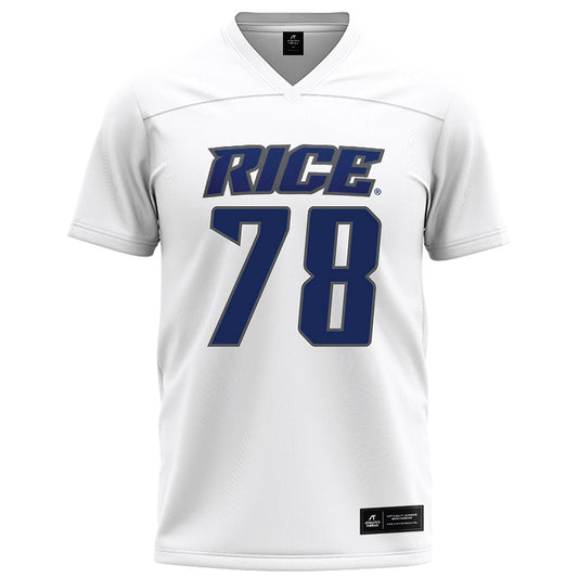 Rice - NCAA Football : Erben Birkhoff - White Football Jersey-0