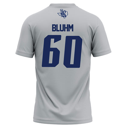 Rice - NCAA Football : Leo Bluhm - Grey Football Jersey-1