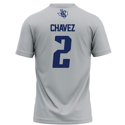 Rice - NCAA Football : Jo Chavez - Grey Football Jersey-1