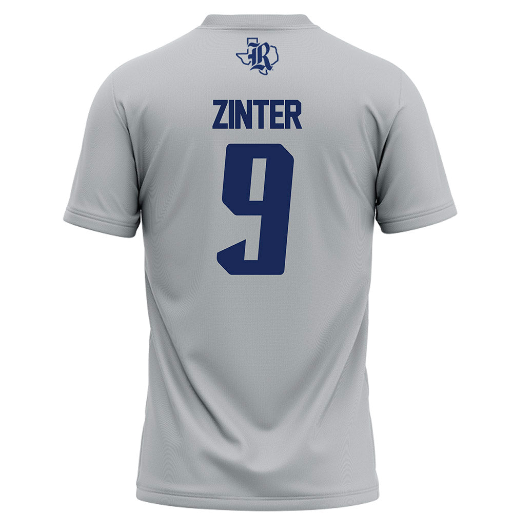Rice - NCAA Football : Preston Zinter - Grey Football Jersey-1