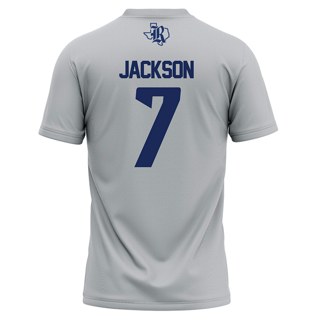 Rice - NCAA Football : Barry Jackson - Grey Football Jersey-1