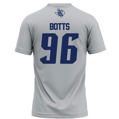Rice - NCAA Football : Dillan Botts - Grey Football Jersey-1