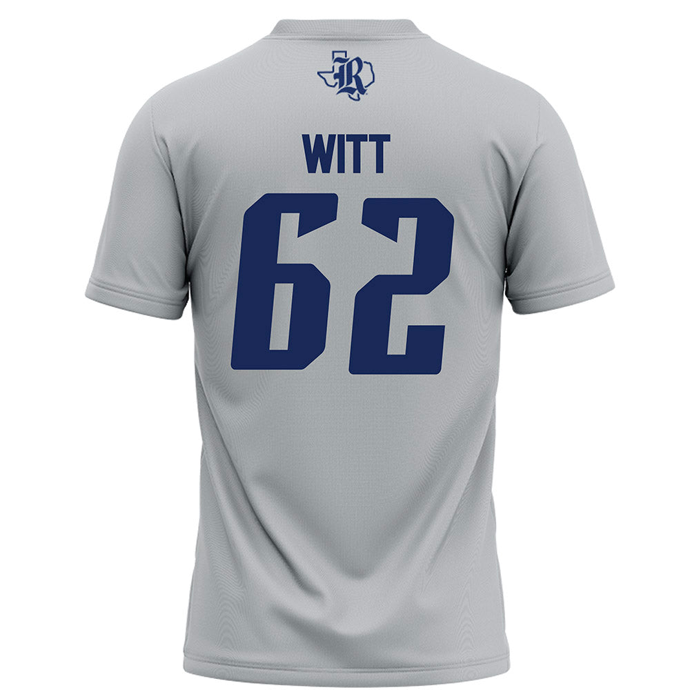 Rice - NCAA Football : Cullen Witt - Grey Football Jersey-1