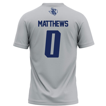 Rice - NCAA Football : Payton Matthews - Grey Football Jersey-1
