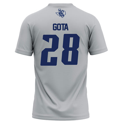 Rice - NCAA Football : Enock Gota - Grey Football Jersey-1