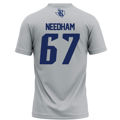 Rice - NCAA Football : Luke Needham - Grey Football Jersey-1