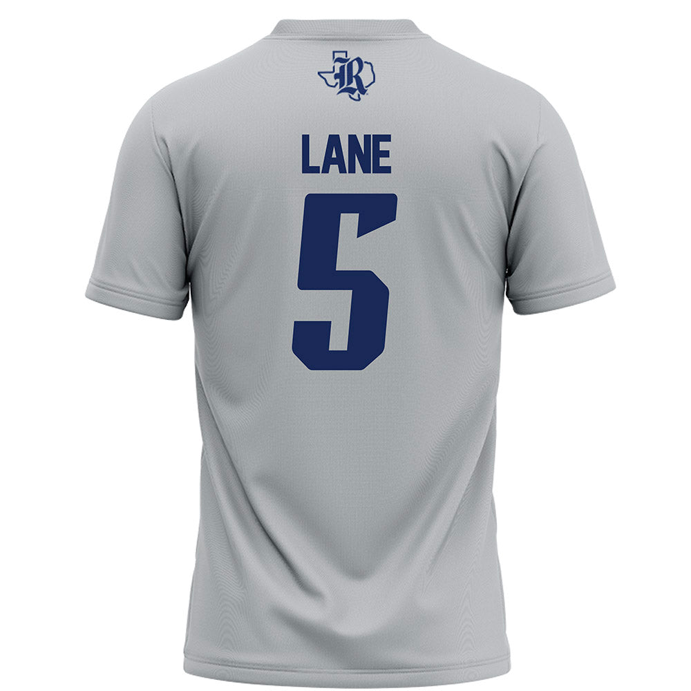 Rice - NCAA Football : Davis Lane - Grey Football Jersey-1