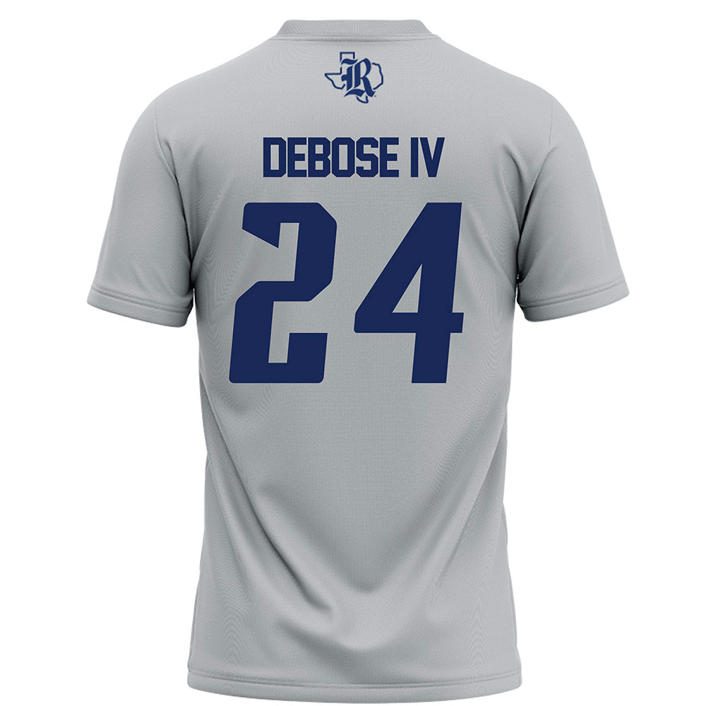 Rice - NCAA Football : Larry DeBose IV - Grey Football Jersey-1