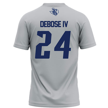 Rice - NCAA Football : Larry DeBose IV - Grey Football Jersey-1