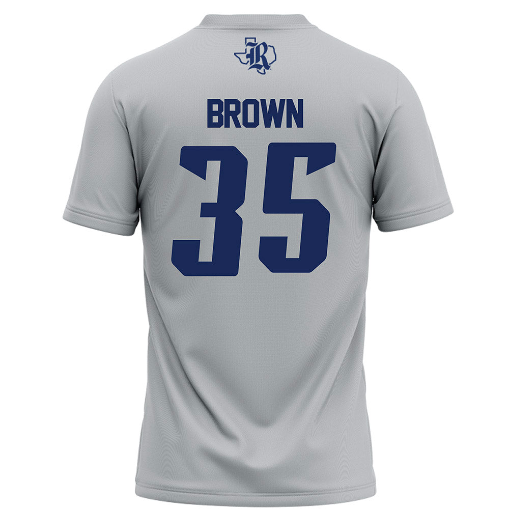 Rice - NCAA Football : Elijah Brown - Grey Football Jersey-1