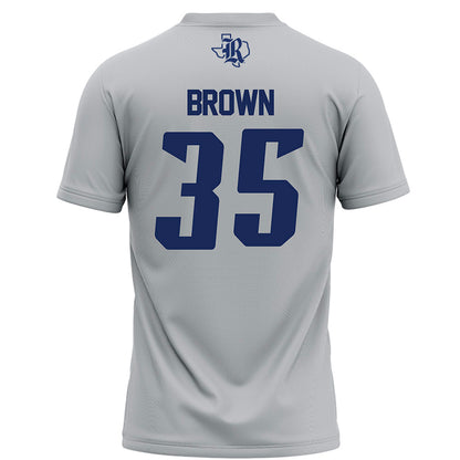 Rice - NCAA Football : Elijah Brown - Grey Football Jersey-1