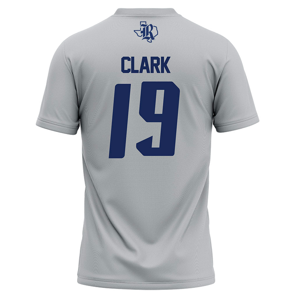 Rice - NCAA Football : Jordan Clark - Grey Football Jersey-1