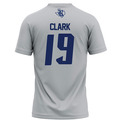 Rice - NCAA Football : Jordan Clark - Grey Football Jersey-1