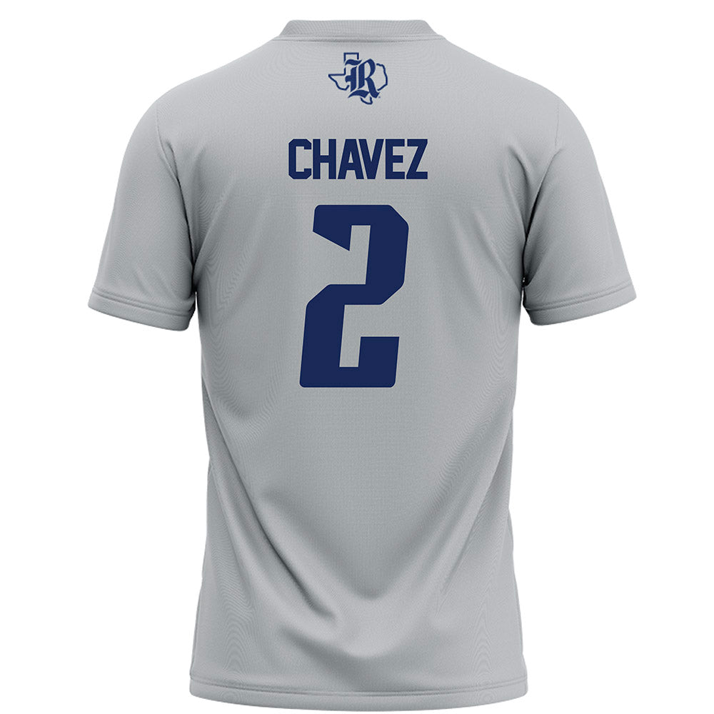 Rice - NCAA Football : Jo Chavez - Grey Football Jersey-1
