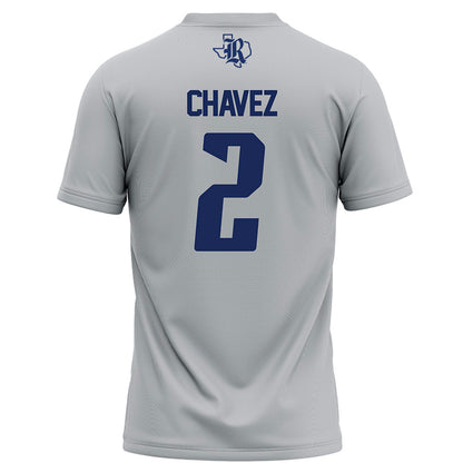 Rice - NCAA Football : Jo Chavez - Grey Football Jersey-1