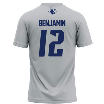 Rice - NCAA Football : Jamir Benjamin - Grey Football Jersey-1