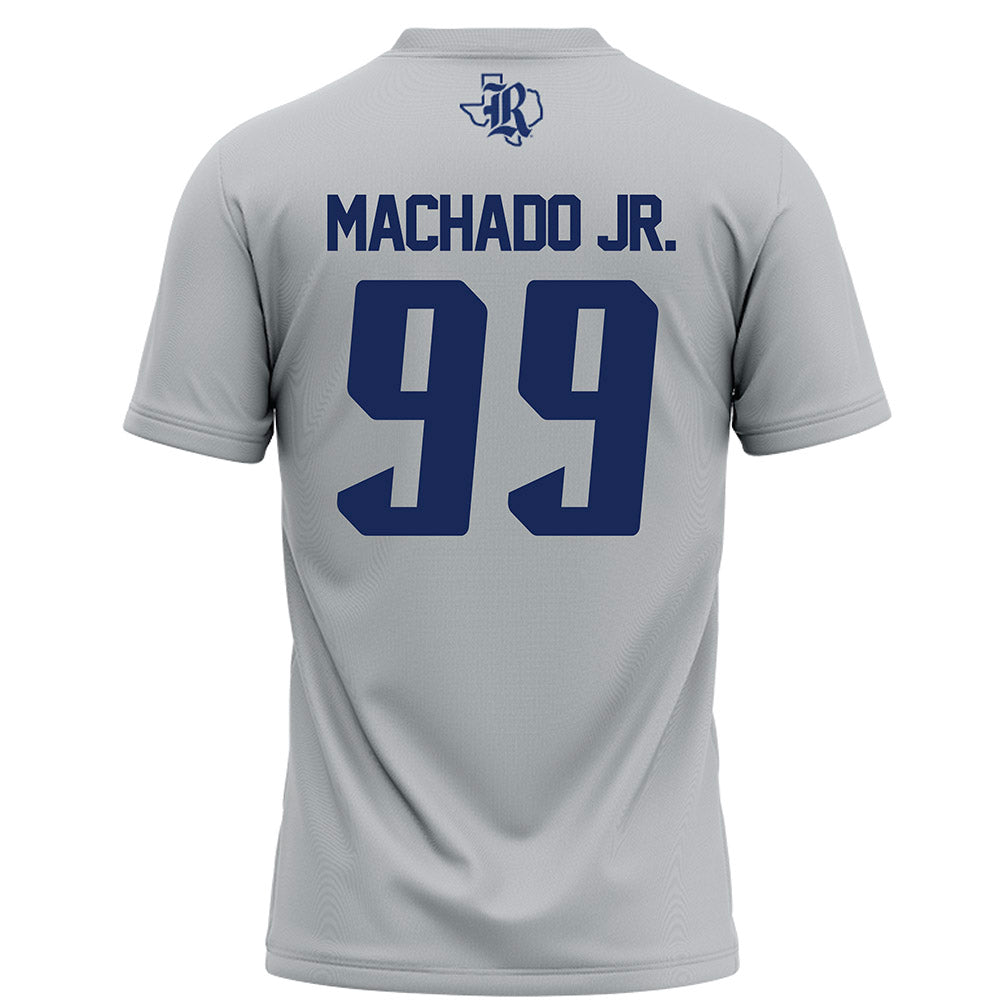 Rice - NCAA Football : Jesus Machado Jr. - Grey Football Jersey-1