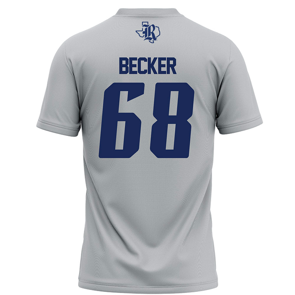 Rice - NCAA Football : Scott Becker - Grey Football Jersey-1