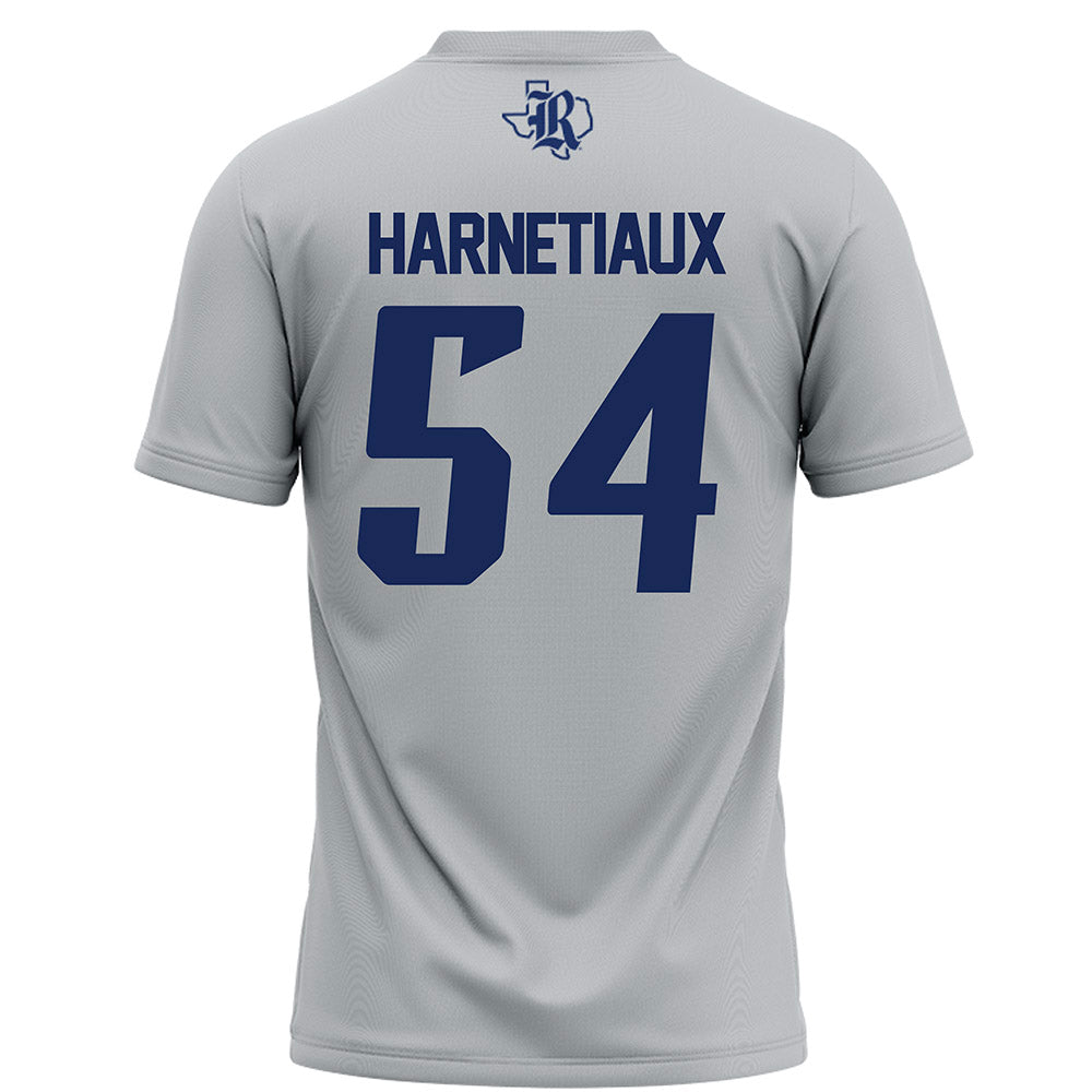 Rice - NCAA Football : Austin Harnetiaux - Grey Football Jersey-1