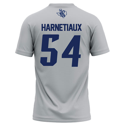 Rice - NCAA Football : Austin Harnetiaux - Grey Football Jersey-1