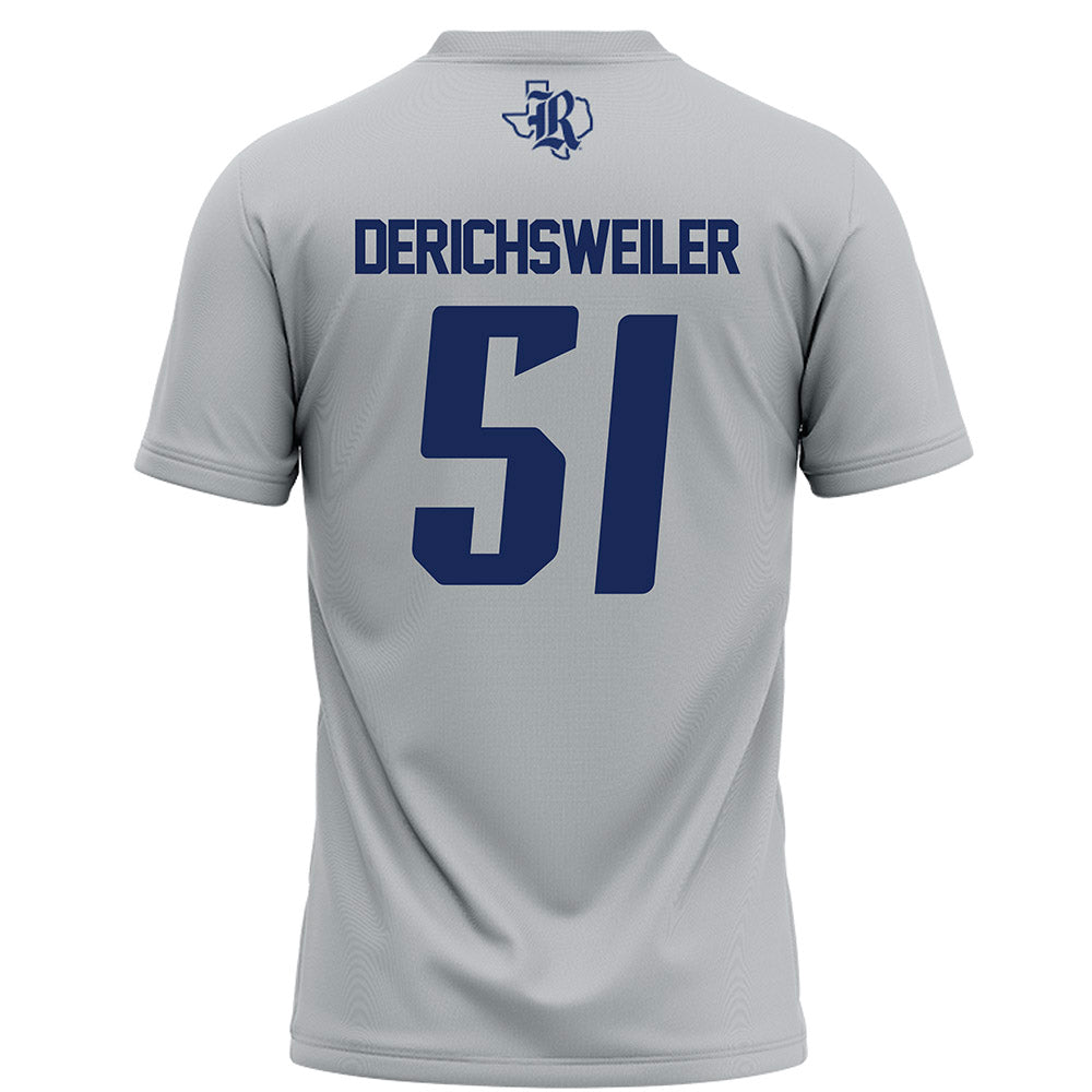 Rice - NCAA Football : Phoenix Derichsweiler - Grey Football Jersey-1