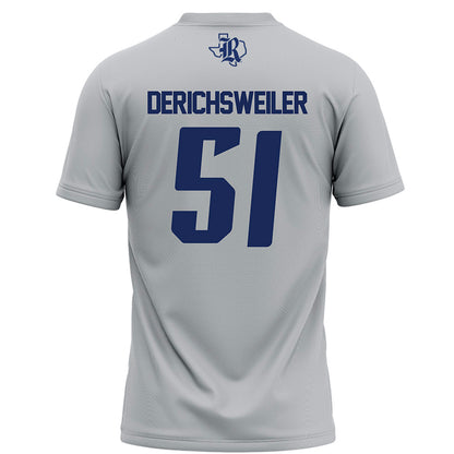 Rice - NCAA Football : Phoenix Derichsweiler - Grey Football Jersey-1