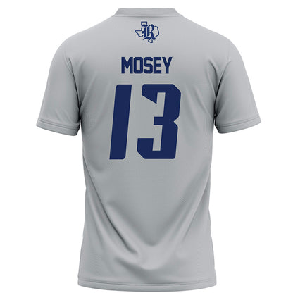Rice - NCAA Football : Maxwell Mosey - Grey Football Jersey-1