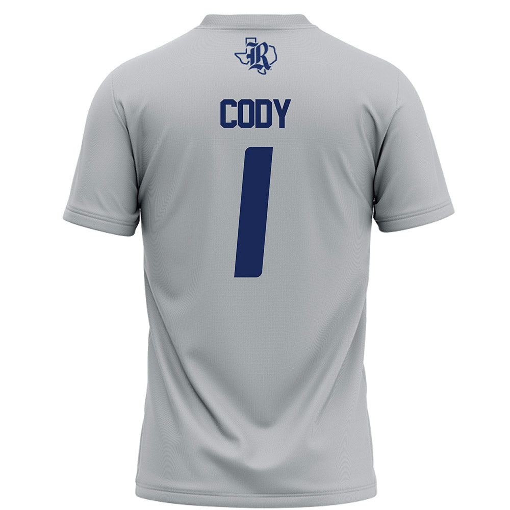Rice - NCAA Football : Zach Cody - Grey Football Jersey-1