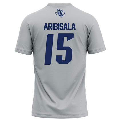Rice - NCAA Football : Matthew Aribisala - Grey Football Jersey-1