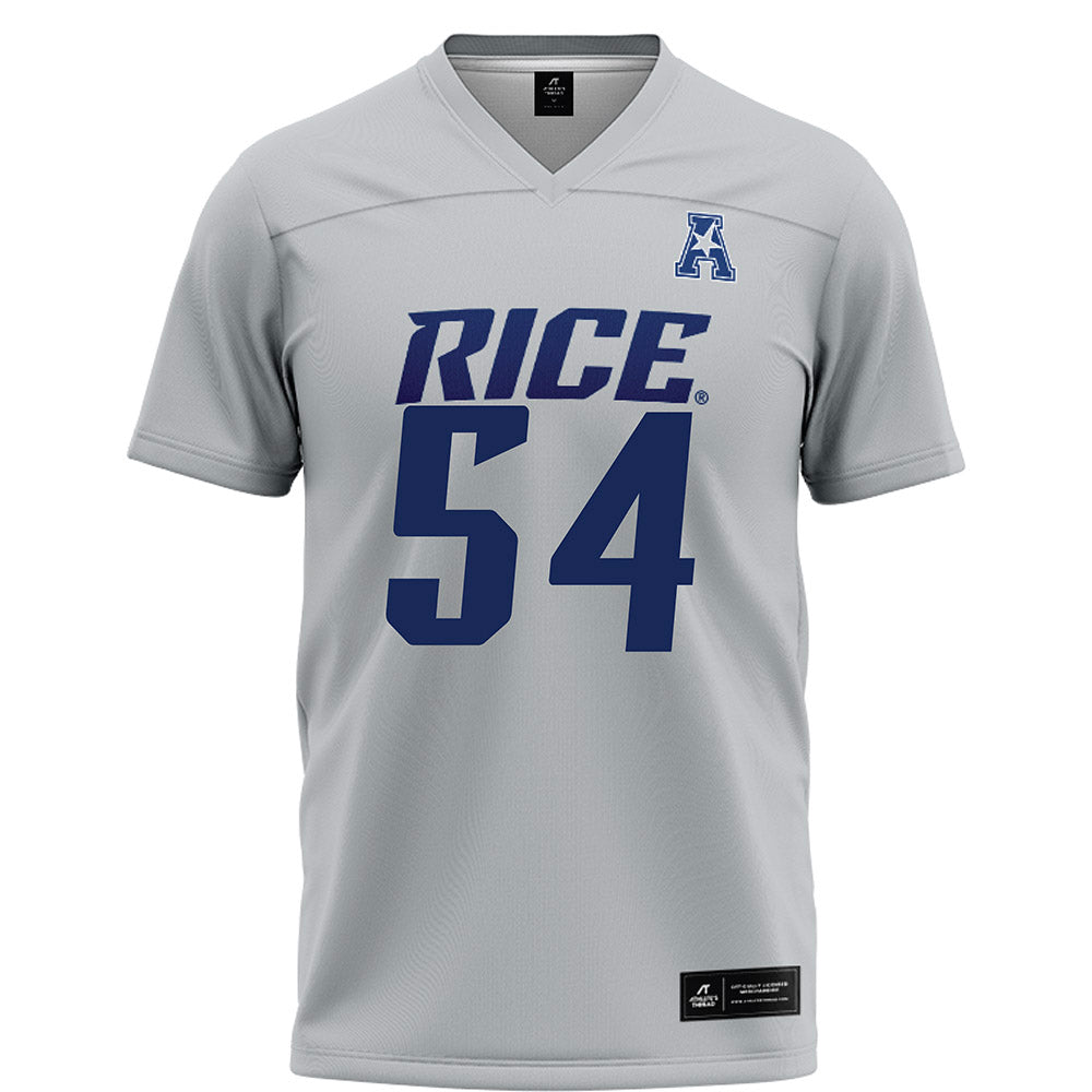 Rice - NCAA Football : Austin Harnetiaux - Grey Football Jersey-0