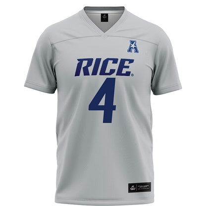Rice - NCAA Football : Tariq Watson - Grey Football Jersey-0