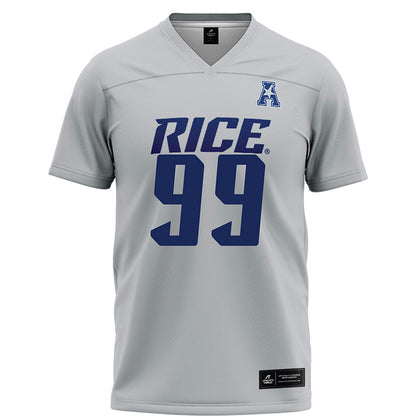 Rice - NCAA Football : Christopher Clark-Jolivet - Grey Football Jersey-0