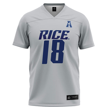 Rice - NCAA Football : Owen Carter - Grey Football Jersey-0