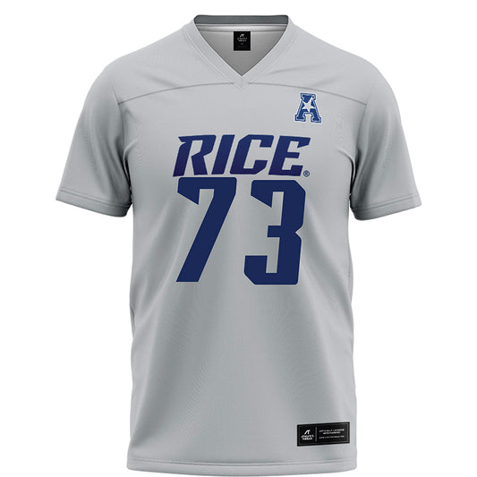 Rice - NCAA Football : Justin Michaelis - Grey Football Jersey-0