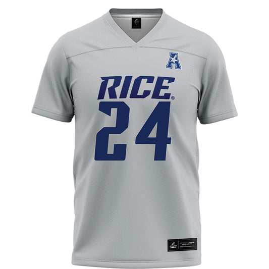 Rice - NCAA Football : Larry DeBose IV - Grey Football Jersey-0