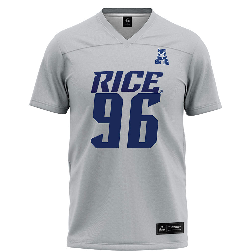 Rice - NCAA Football : Dillan Botts - Grey Football Jersey-0