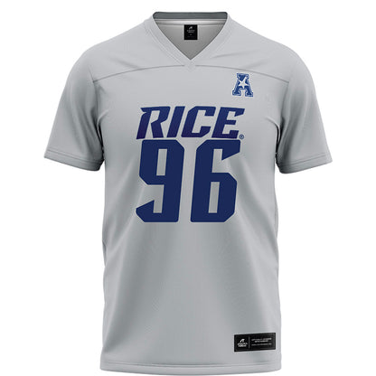 Rice - NCAA Football : Dillan Botts - Grey Football Jersey-0