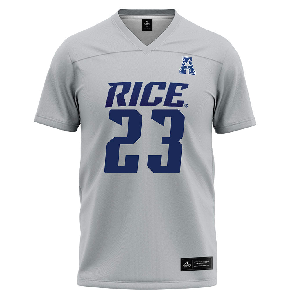Rice - NCAA Football : Michael Amey III - Grey Football Jersey-0