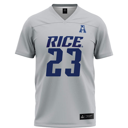 Rice - NCAA Football : Michael Amey III - Grey Football Jersey-0