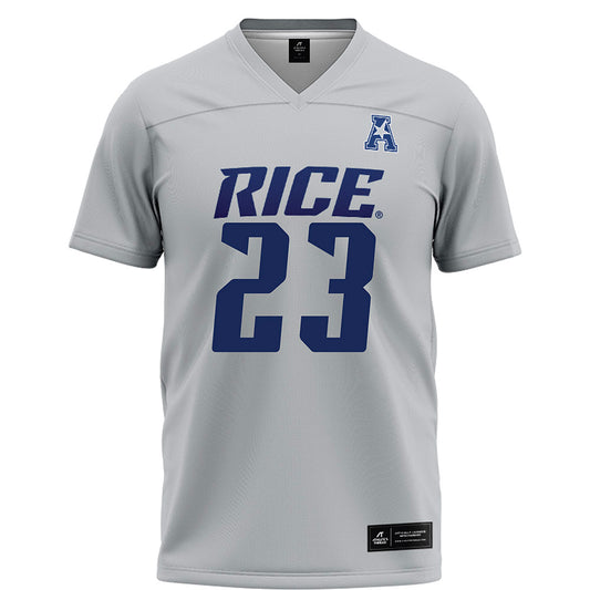 Rice - NCAA Football : Michael Amey III - Grey Football Jersey-0