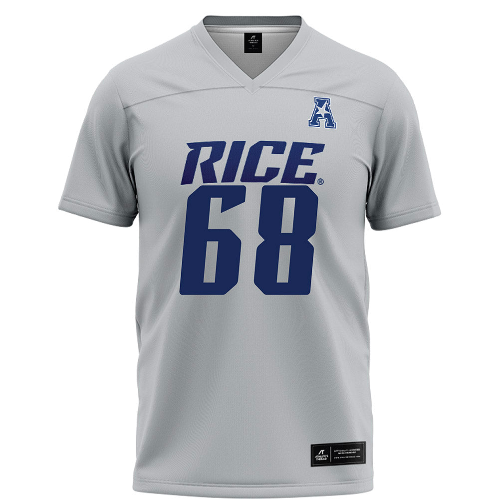 Rice - NCAA Football : Scott Becker - Grey Football Jersey-0