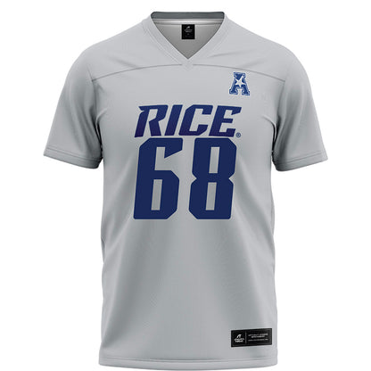 Rice - NCAA Football : Scott Becker - Grey Football Jersey-0