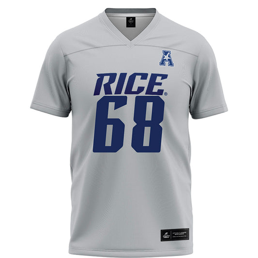 Rice - NCAA Football : Scott Becker - Grey Football Jersey-0