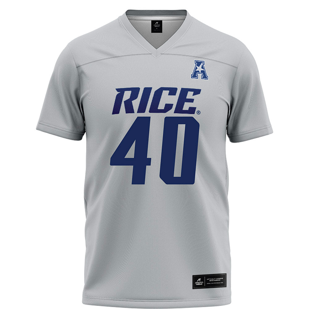Rice - NCAA Football : Jayden Cupitt - Grey Football Jersey-0